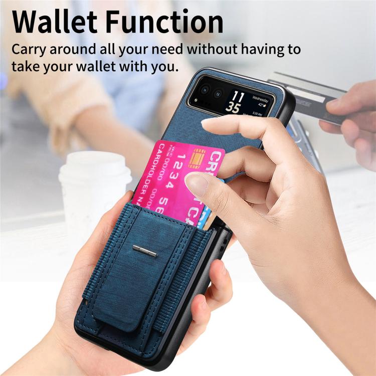 Retro Leather Fold Stand Elastic Card Bag Phone Case, For Motorola Moto Razr 40, For Motorola Moto Razr 40 Ultra engret6099 Mobile Accessories Motorola Motorola Cases - APEXEL INDIA - Mobile Lens - Mobile Camera Lens - Cellphone Accessories - Phone Lens - Smartphone Lens