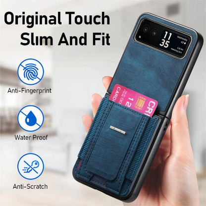 Retro Leather Fold Stand Elastic Card Bag Phone Case, For Motorola Moto Razr 40, For Motorola Moto Razr 40 Ultra engret6099 Mobile Accessories Motorola Motorola Cases - APEXEL INDIA - Mobile Lens - Mobile Camera Lens - Cellphone Accessories - Phone Lens - Smartphone Lens