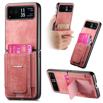 Retro Leather Fold Stand Elastic Card Bag Phone Case, For Motorola Moto Razr 40, For Motorola Moto Razr 40 Ultra engret6099 Mobile Accessories Motorola Motorola Cases - APEXEL INDIA - Mobile Lens - Mobile Camera Lens - Cellphone Accessories - Phone Lens - Smartphone Lens
