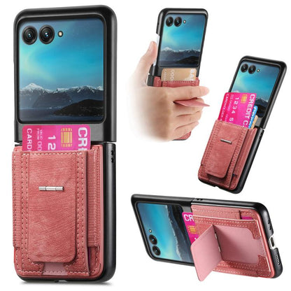 Retro Leather Fold Stand Elastic Card Bag Phone Case, For Motorola Moto Razr 40, For Motorola Moto Razr 40 Ultra engret6099 Mobile Accessories Motorola Motorola Cases - APEXEL INDIA - Mobile Lens - Mobile Camera Lens - Cellphone Accessories - Phone Lens - Smartphone Lens