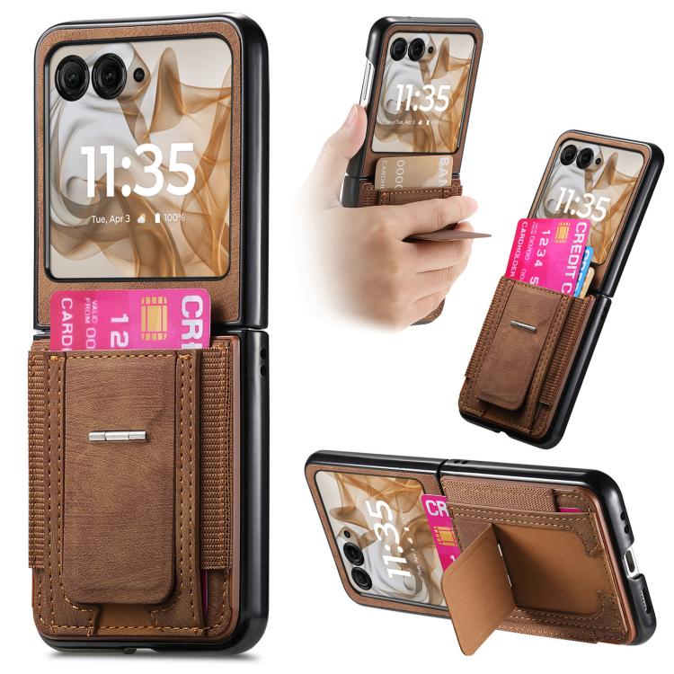 Retro Leather Fold Stand Elastic Card Bag Phone Case, For Motorola Moto Razr 60 Ultra, For Motorola Moto Razr 60, For Motorola Moto Razr 50 Ultra, For Motorola Moto Razr 50 engret6098 Mobile Accessories Motorola Motorola Cases - APEXEL INDIA - Mobile Lens - Mobile Camera Lens - Cellphone Accessories - Phone Lens - Smartphone Lens