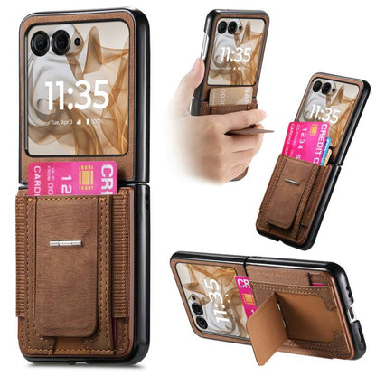 Retro Leather Fold Stand Elastic Card Bag Phone Case, For Motorola Moto Razr 60 Ultra, For Motorola Moto Razr 60, For Motorola Moto Razr 50 Ultra, For Motorola Moto Razr 50 engret6098 Mobile Accessories Motorola Motorola Cases - APEXEL INDIA - Mobile Lens - Mobile Camera Lens - Cellphone Accessories - Phone Lens - Smartphone Lens