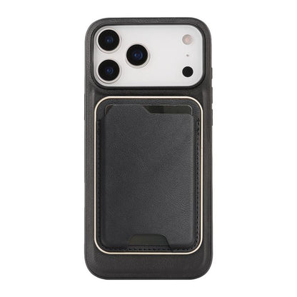 Kalebol Slim MagSafe Ring Magnetic Card Bag Leather Phone Case, For iPhone 17 Pro, For iPhone 17, For iPhone Air