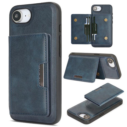 Kalebol Strong MagSafe Magnetic Two-Fold Card Bag Leather Phone Case, For iPhone 17 Pro, For iPhone 17, For iPhone Air, For iPhone 17e / 16e