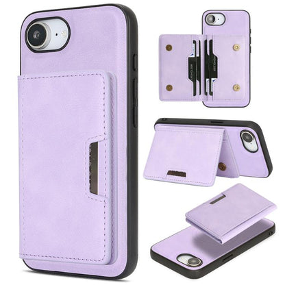 Kalebol Strong MagSafe Magnetic Two-Fold Card Bag Leather Phone Case, For iPhone 17 Pro, For iPhone 17, For iPhone Air, For iPhone 17e / 16e