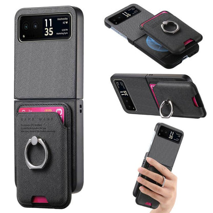 Twill Fabric Card Bag Ring Magnetic Back Phone Case, For Motorola Moto Razr 60 Ultra, For Motorola Moto Razr 50 Ultra, For Motorola Moto Razr 40 engtwi6100 Mobile Accessories Motorola Motorola Cases - APEXEL INDIA - Mobile Lens - Mobile Camera Lens - Cellphone Accessories - Phone Lens - Smartphone Lens