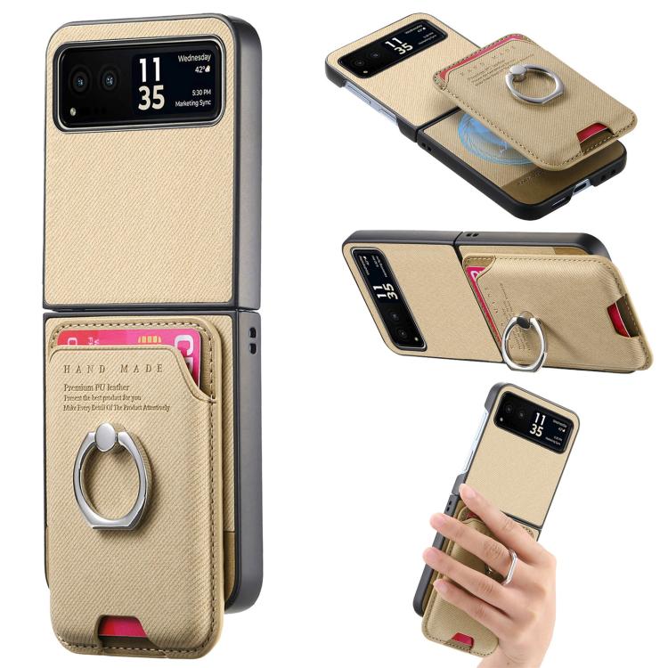 Twill Fabric Card Bag Ring Magnetic Back Phone Case, For Motorola Moto Razr 60 Ultra, For Motorola Moto Razr 50 Ultra, For Motorola Moto Razr 40 engtwi6100 Mobile Accessories Motorola Motorola Cases - APEXEL INDIA - Mobile Lens - Mobile Camera Lens - Cellphone Accessories - Phone Lens - Smartphone Lens