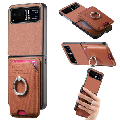Twill Fabric Card Bag Ring Magnetic Back Phone Case, For Motorola Moto Razr 60 Ultra, For Motorola Moto Razr 50 Ultra, For Motorola Moto Razr 40 engtwi6100 Mobile Accessories Motorola Motorola Cases - APEXEL INDIA - Mobile Lens - Mobile Camera Lens - Cellphone Accessories - Phone Lens - Smartphone Lens