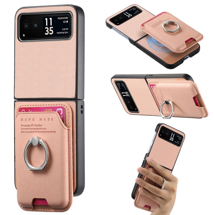 Twill Fabric Card Bag Ring Magnetic Back Phone Case, For Motorola Moto Razr 60 Ultra, For Motorola Moto Razr 50 Ultra, For Motorola Moto Razr 40 engtwi6100 Mobile Accessories Motorola Motorola Cases - APEXEL INDIA - Mobile Lens - Mobile Camera Lens - Cellphone Accessories - Phone Lens - Smartphone Lens