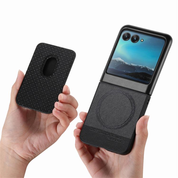 Twill Fabric Card Bag Ring Magnetic Back Phone Case, For Motorola Moto Razr 40 Ultra, For Motorola Moto Razr 50 / 60 engtwi6101 Mobile Accessories Motorola Motorola Cases - APEXEL INDIA - Mobile Lens - Mobile Camera Lens - Cellphone Accessories - Phone Lens - Smartphone Lens