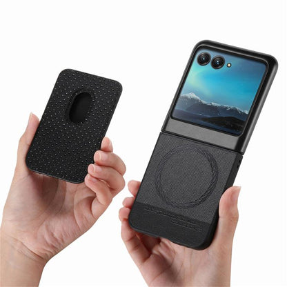 Twill Fabric Card Bag Ring Magnetic Back Phone Case, For Motorola Moto Razr 40 Ultra, For Motorola Moto Razr 50 / 60 engtwi6101 Mobile Accessories Motorola Motorola Cases - APEXEL INDIA - Mobile Lens - Mobile Camera Lens - Cellphone Accessories - Phone Lens - Smartphone Lens