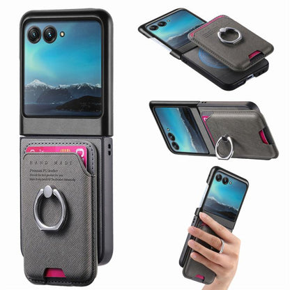 Twill Fabric Card Bag Ring Magnetic Back Phone Case, For Motorola Moto Razr 40 Ultra, For Motorola Moto Razr 50 / 60 engtwi6101 Mobile Accessories Motorola Motorola Cases - APEXEL INDIA - Mobile Lens - Mobile Camera Lens - Cellphone Accessories - Phone Lens - Smartphone Lens