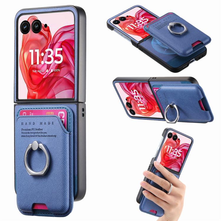 Twill Fabric Card Bag Ring Magnetic Back Phone Case, For Motorola Moto Razr 60 Ultra, For Motorola Moto Razr 50 Ultra, For Motorola Moto Razr 40 engtwi6100 Mobile Accessories Motorola Motorola Cases - APEXEL INDIA - Mobile Lens - Mobile Camera Lens - Cellphone Accessories - Phone Lens - Smartphone Lens