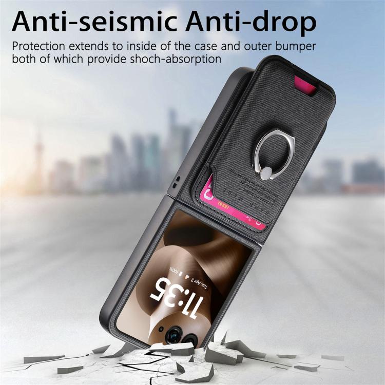 Twill Fabric Card Bag Ring Magnetic Back Phone Case, For Motorola Moto Razr 60 Ultra, For Motorola Moto Razr 50 Ultra, For Motorola Moto Razr 40 engtwi6100 Mobile Accessories Motorola Motorola Cases - APEXEL INDIA - Mobile Lens - Mobile Camera Lens - Cellphone Accessories - Phone Lens - Smartphone Lens