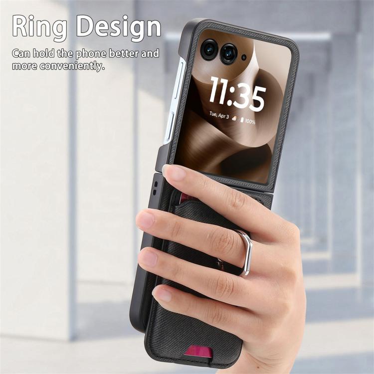 Twill Fabric Card Bag Ring Magnetic Back Phone Case, For Motorola Moto Razr 60 Ultra, For Motorola Moto Razr 50 Ultra, For Motorola Moto Razr 40 engtwi6100 Mobile Accessories Motorola Motorola Cases - APEXEL INDIA - Mobile Lens - Mobile Camera Lens - Cellphone Accessories - Phone Lens - Smartphone Lens
