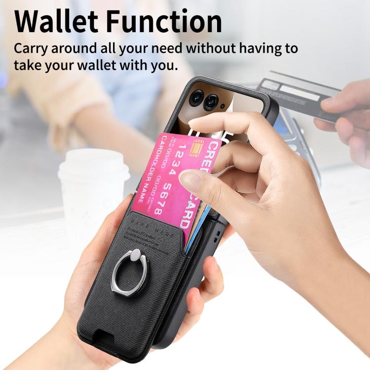 Twill Fabric Card Bag Ring Magnetic Back Phone Case, For Motorola Moto Razr 60 Ultra, For Motorola Moto Razr 50 Ultra, For Motorola Moto Razr 40 engtwi6100 Mobile Accessories Motorola Motorola Cases - APEXEL INDIA - Mobile Lens - Mobile Camera Lens - Cellphone Accessories - Phone Lens - Smartphone Lens