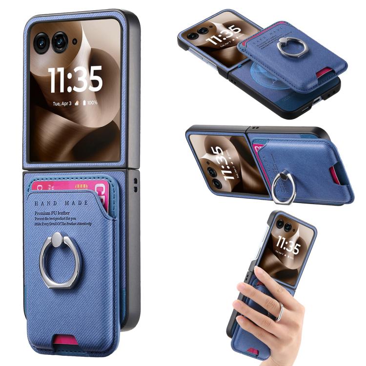 Twill Fabric Card Bag Ring Magnetic Back Phone Case, For Motorola Moto Razr 60 Ultra, For Motorola Moto Razr 50 Ultra, For Motorola Moto Razr 40 engtwi6100 Mobile Accessories Motorola Motorola Cases - APEXEL INDIA - Mobile Lens - Mobile Camera Lens - Cellphone Accessories - Phone Lens - Smartphone Lens