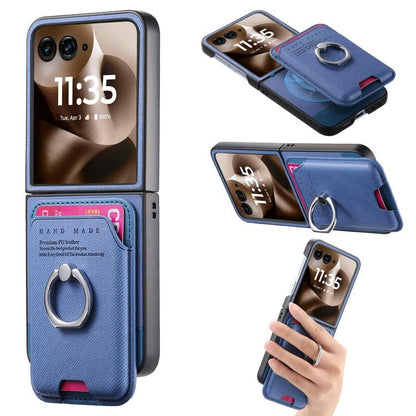 Twill Fabric Card Bag Ring Magnetic Back Phone Case, For Motorola Moto Razr 60 Ultra, For Motorola Moto Razr 50 Ultra, For Motorola Moto Razr 40 engtwi6100 Mobile Accessories Motorola Motorola Cases - APEXEL INDIA - Mobile Lens - Mobile Camera Lens - Cellphone Accessories - Phone Lens - Smartphone Lens