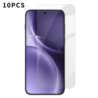 Kalebol 10pcs High-Aluminum Semi-Screen Anti-Fingerprint HD Tempered Glass Film, For vivo S60 5G, For vivo X300 FE 5G Russia, For vivo iQOO 15T 5G, For vivo X300 Ultra, For vivo X300 Pro, For vivo X300