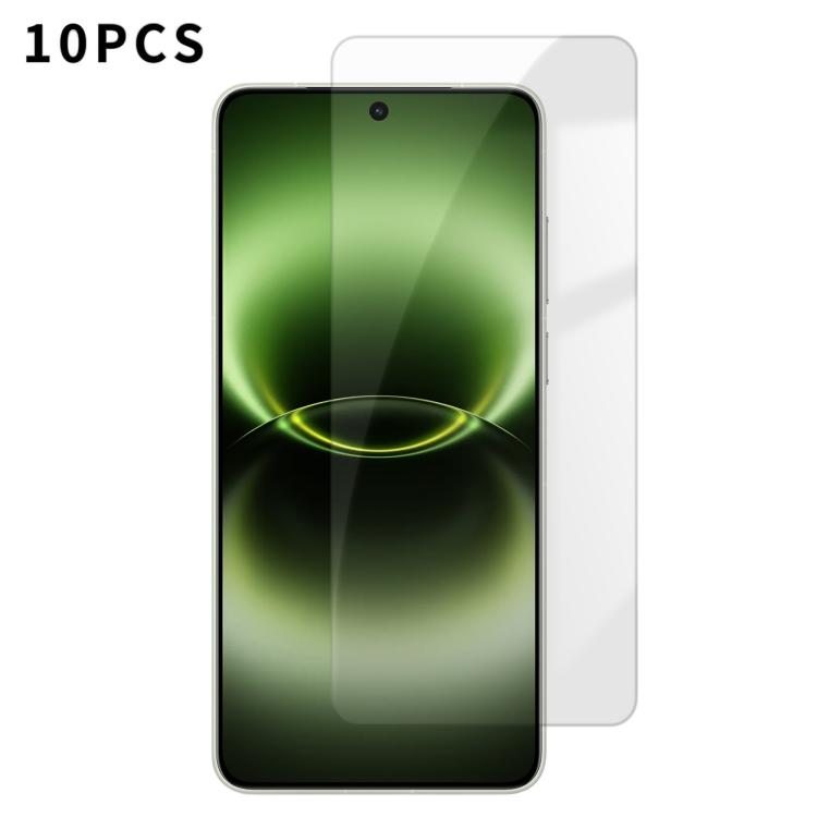 Kalebol 10pcs High-Aluminum Semi-Screen Anti-Fingerprint HD Tempered Glass Film, For vivo S60 5G, For vivo X300 FE 5G Russia, For vivo iQOO 15T 5G, For vivo X300 Ultra, For vivo X300 Pro, For vivo X300