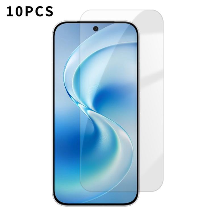 Kalebol 10pcs High-Aluminum Semi-Screen Anti-Fingerprint HD Tempered Glass Film, For vivo S60 5G, For vivo X300 FE 5G Russia, For vivo iQOO 15T 5G, For vivo X300 Ultra, For vivo X300 Pro, For vivo X300