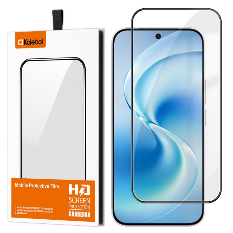 Kalebol High-Aluminum Screen-Printed Full-Coverage Anti-Fingerprint Black-Bordered HD Tempered Glass Film, For vivo S60 5G, For vivo X300 FE 5G Russia, For vivo iQOO 15T 5G, For vivo X300 Ultra, For vivo X300 Pro, For vivo X300