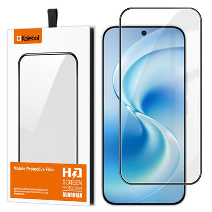 Kalebol High-Aluminum Screen-Printed Full-Coverage Anti-Fingerprint Black-Bordered HD Tempered Glass Film, For vivo S60 5G, For vivo X300 FE 5G Russia, For vivo iQOO 15T 5G, For vivo X300 Ultra, For vivo X300 Pro, For vivo X300