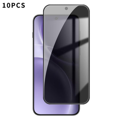 10pcs Kalebol High-Aluminum Screen-Printed Full-Coverage Black-Border Privacy Tempered Glass Film, For vivo S60 5G, For vivo X300 FE 5G Russia, For vivo iQOO 15T 5G, For vivo X300 Ultra, For vivo X300 Pro, For vivo X300