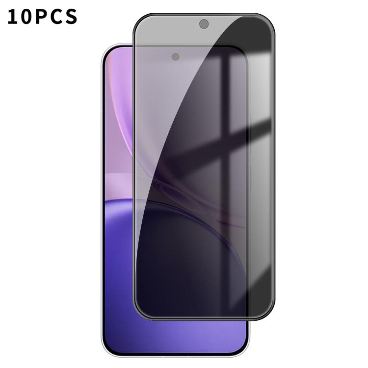10pcs Kalebol High-Aluminum Screen-Printed Full-Coverage Black-Border Privacy Tempered Glass Film, For vivo S60 5G, For vivo X300 FE 5G Russia, For vivo iQOO 15T 5G, For vivo X300 Ultra, For vivo X300 Pro, For vivo X300