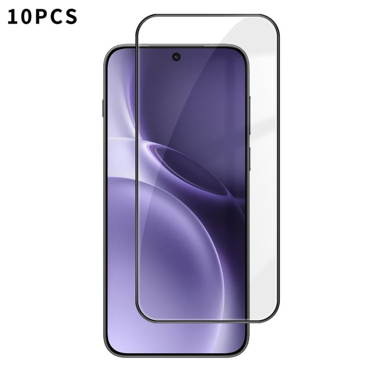 10pcs Kalebol High-Aluminum Screen-Printed Full-Coverage Anti-Fingerprint Black-Bordered HD Tempered Glass Film, For vivo S60 5G, For vivo X300 FE 5G Russia, For vivo iQOO 15T 5G, For vivo X300 Ultra, For vivo X300 Pro, For vivo X300
