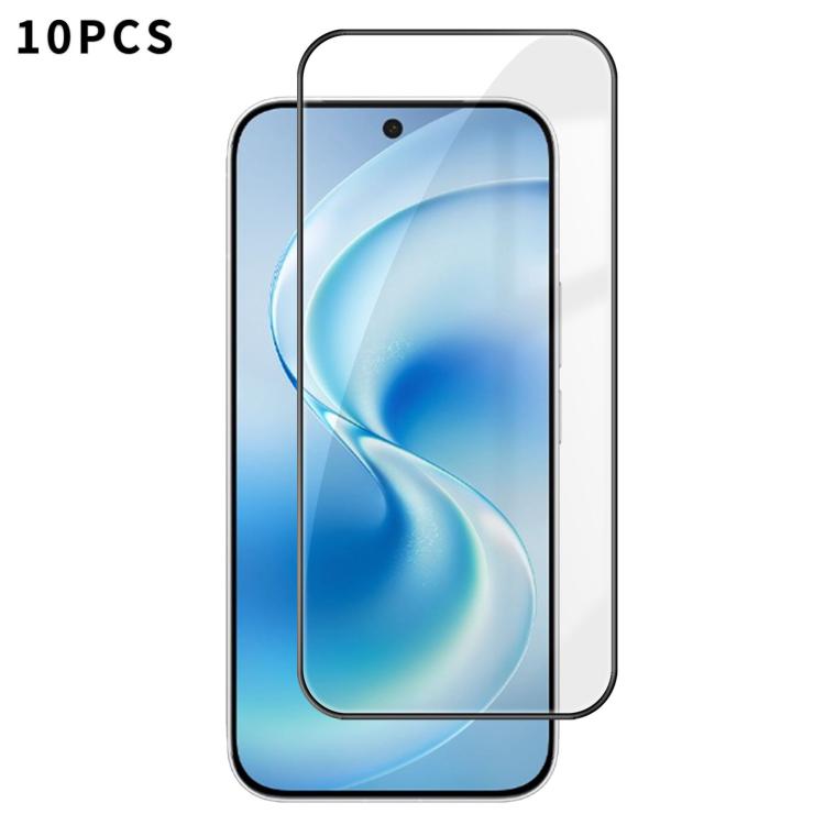 10pcs Kalebol High-Aluminum Screen-Printed Full-Coverage Anti-Fingerprint Black-Bordered HD Tempered Glass Film, For vivo S60 5G, For vivo X300 FE 5G Russia, For vivo iQOO 15T 5G, For vivo X300 Ultra, For vivo X300 Pro, For vivo X300