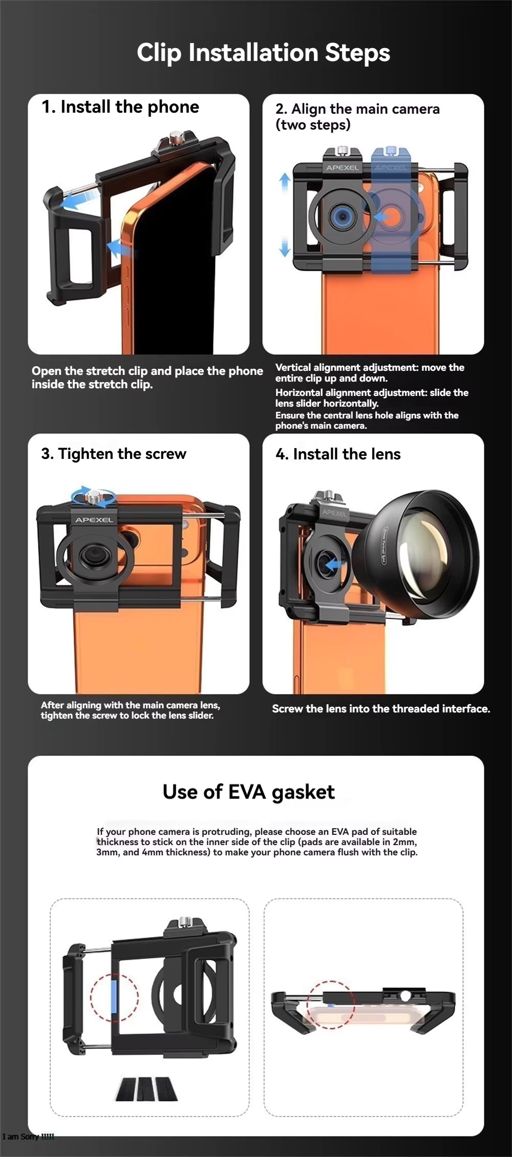 [New] Apexel 50mm Portrait Lens for Smartphones [2026]