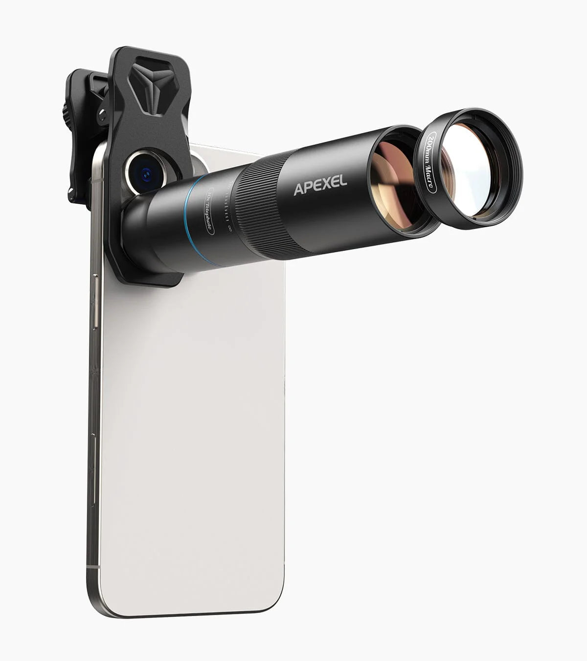 [Preorder] [New] Apexel TeleMacro Pro 10X 2-in-1 Telephoto &amp; Macro Lens for Mobile Phone [2026] engnew6105 Macro Zoom - APEXEL INDIA - Mobile Lens - Mobile Camera Lens - Cellphone Accessories - Phone Lens - Smartphone Lens