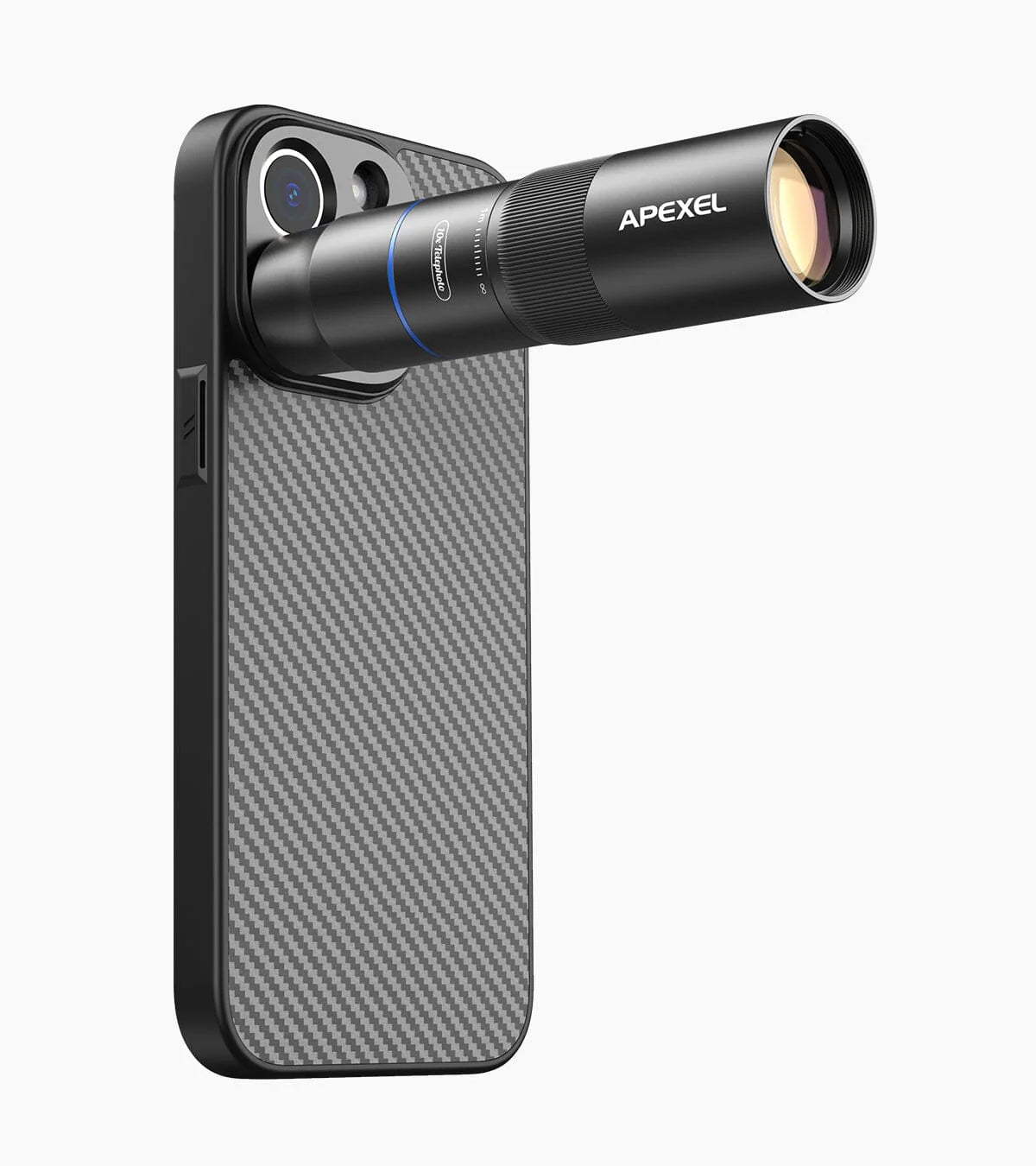 [Preorder] [New] Apexel TeleMacro Pro 10X 2-in-1 Telephoto &amp; Macro Lens for Mobile Phone [2026] engnew6105 Macro Zoom - APEXEL INDIA - Mobile Lens - Mobile Camera Lens - Cellphone Accessories - Phone Lens - Smartphone Lens
