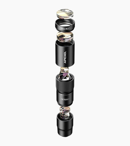 [Preorder] [New] Apexel TeleMacro Pro 10X 2-in-1 Telephoto &amp; Macro Lens for Mobile Phone [2026] engnew6105 Macro Zoom - APEXEL INDIA - Mobile Lens - Mobile Camera Lens - Cellphone Accessories - Phone Lens - Smartphone Lens