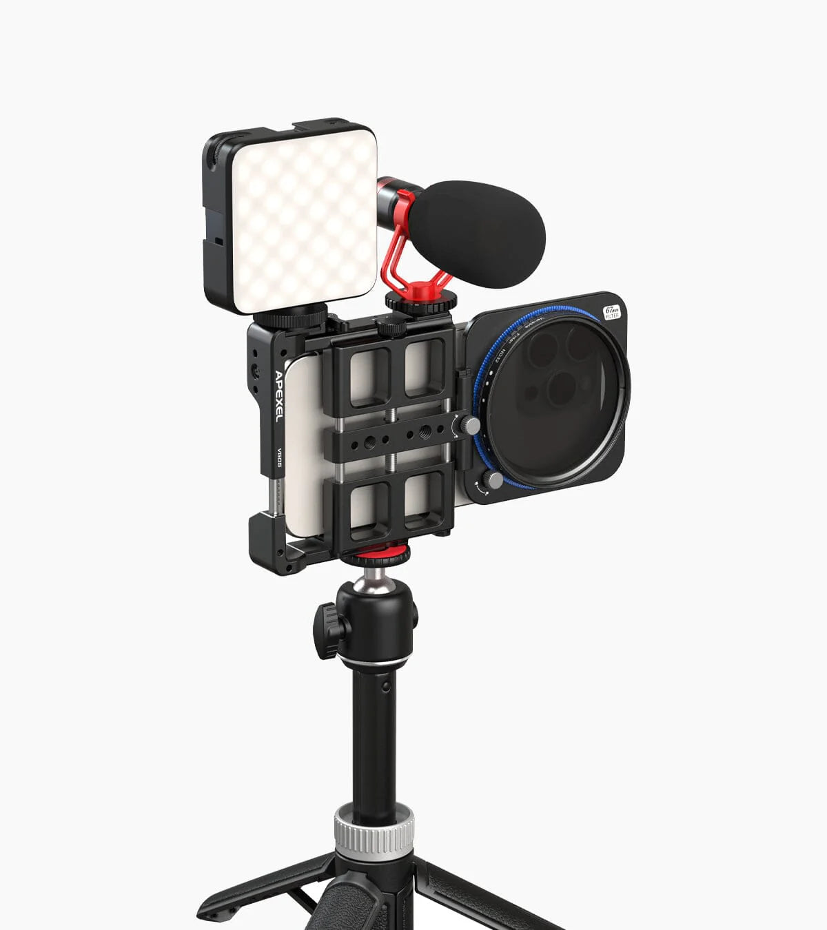 [New] Apexel VideoRig 2 Pro Mobile Video Kit Cage for Mobile Phone Accessories Others - APEXEL INDIA - Mobile Lens - Mobile Camera Lens - Cellphone Accessories - Phone Lens - Smartphone Lens