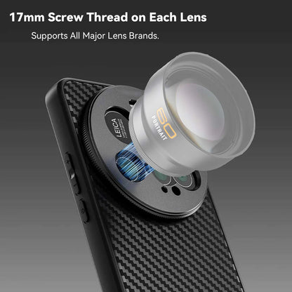 [New] Vivo X200 Pro/ X300/ X300 Pro Case Cover with 17mm Lens Thread