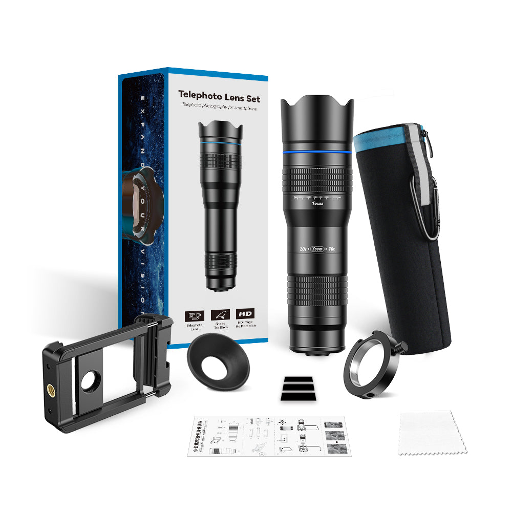Apexel 20x-40x Zoom-in Zoom-out Telescopic Zoom Lens for Mobile