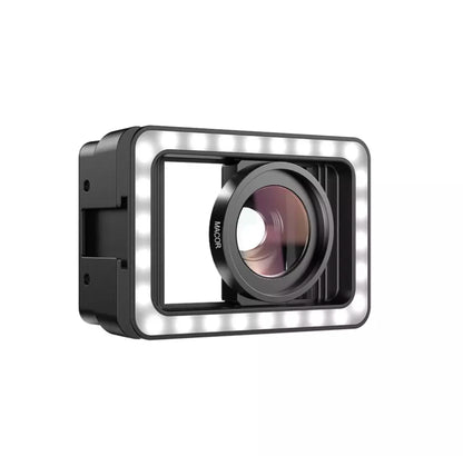 [New] APEXEL Upgraded 15x Mobile Macro Lens With LED Fill Light Universal Mobile Holder