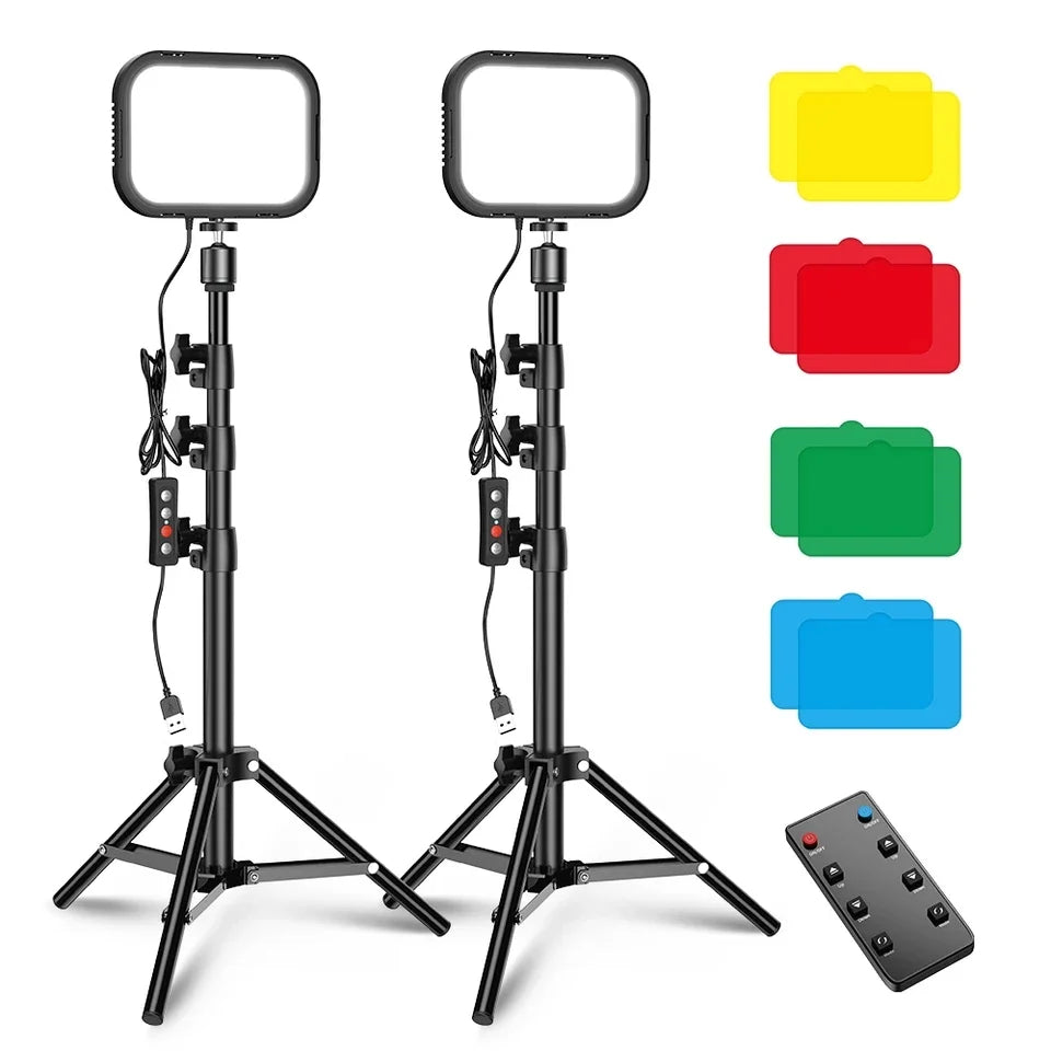 [NEW] Apexel Youtube Studio LED Lighting Setup with Wireless Remote Control