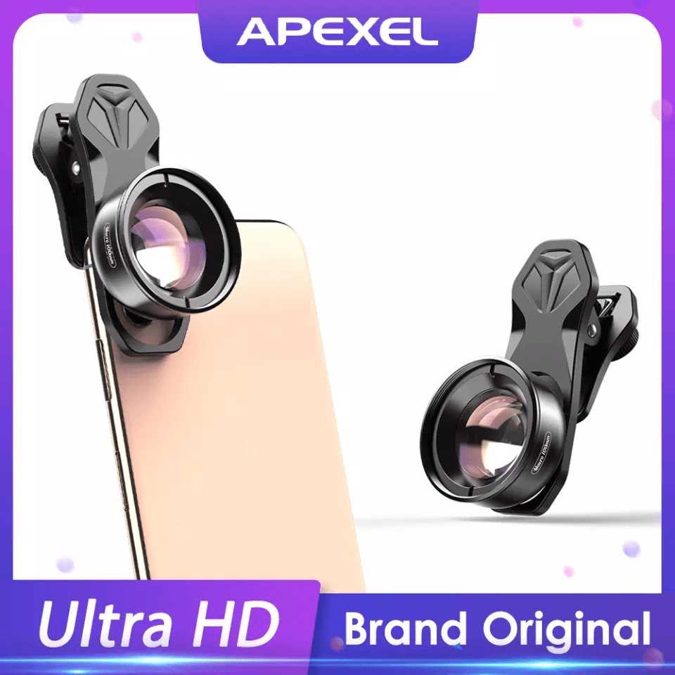 Apexel 100mm 10x Pro 4K Macro Mobile Camera Lens