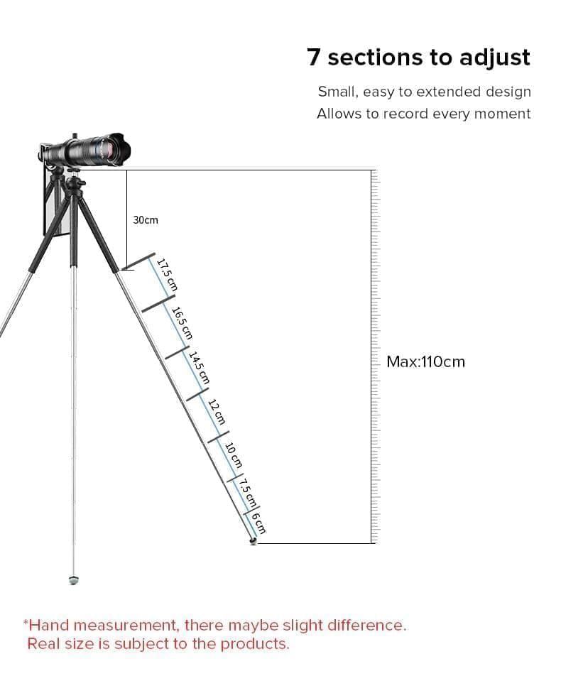APEXEL Professional Extendable Portable Long Tripod with 360° Rotation For Phone engape12 Others - APEXEL INDIA - Mobile Lens - Mobile Camera Lens - Cellphone Accessories - Phone Lens - Smartphone Lens